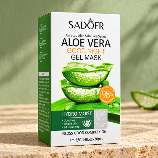SADOER Aloe Vera Collagen Gel Overnight Sleeping mask — actual packaging