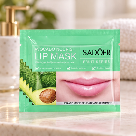 SADOER Avocado lip masks — single packet detail
