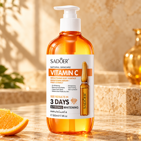 SADOER Vitamin C Body Serum — 500 ml — package and product