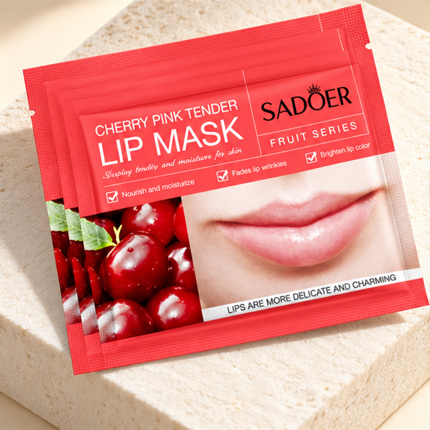 SADOER Cherry lip masks — single packet detail