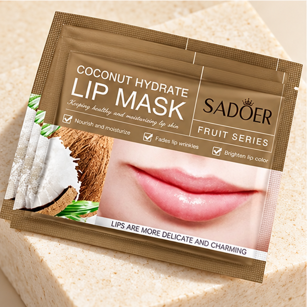 SADOER Coconut lip masks — single packet detail