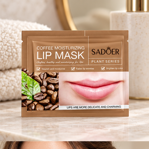 SADOER Coffee lip masks — single packet detail