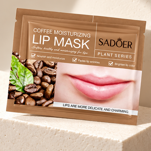 SADOER Coffee lip masks — single packet detail