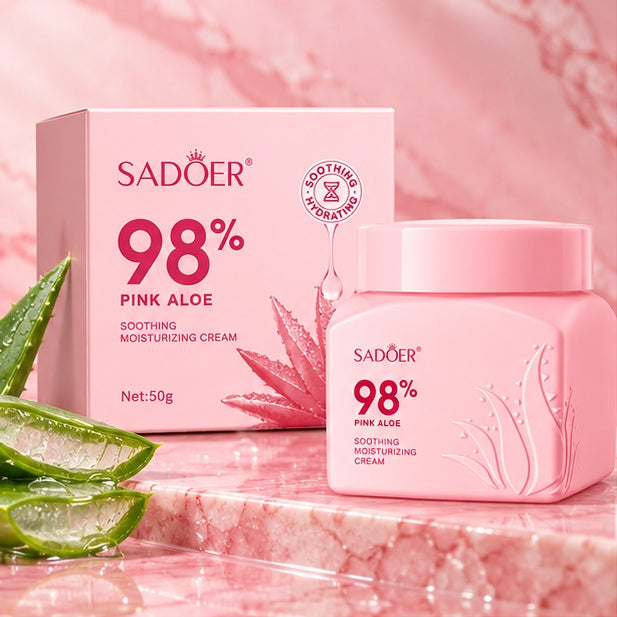 SADOER Pink Aloe Soothing Moisturizing Cream — 50 g — product view 1
