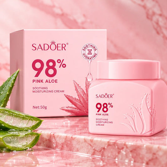 SADOER Pink Aloe Soothing Moisturizing Cream — 50 g — product view 1