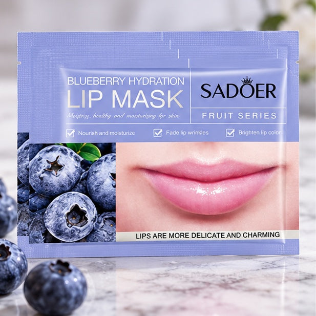 SADOER Blueberry Hydration Lip Masks — 10 Pieces — front label