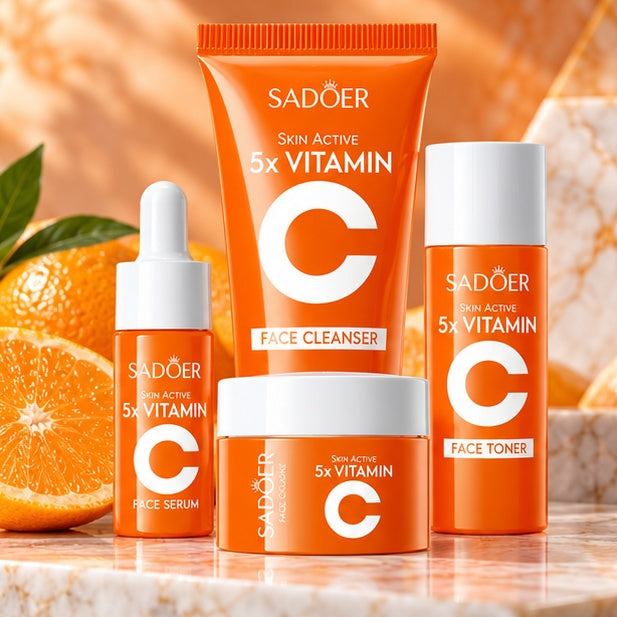 SADOER 5x Vitamin C Travel Skincare Set — 4 Pieces — product view 1