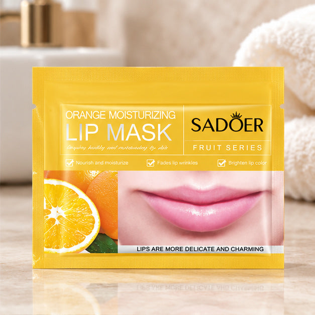 SADOER Orange lip mask — single packet detail