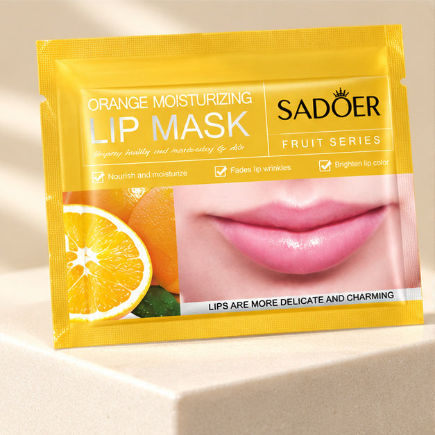 SADOER Orange lip mask — single packet detail