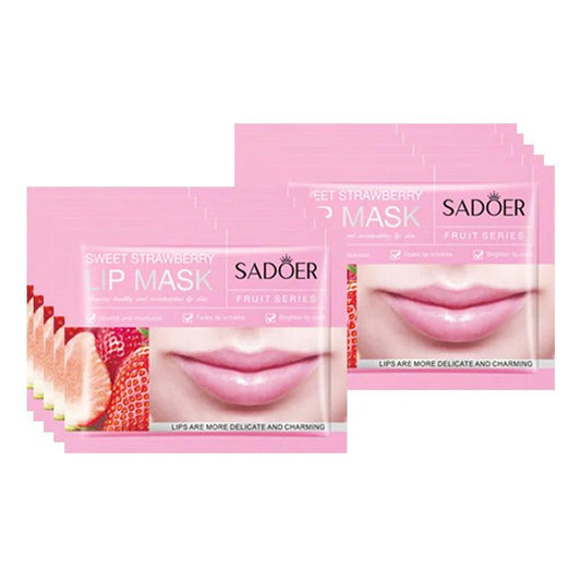 SADOER Sweet Strawberry lip masks — 10-piece pack