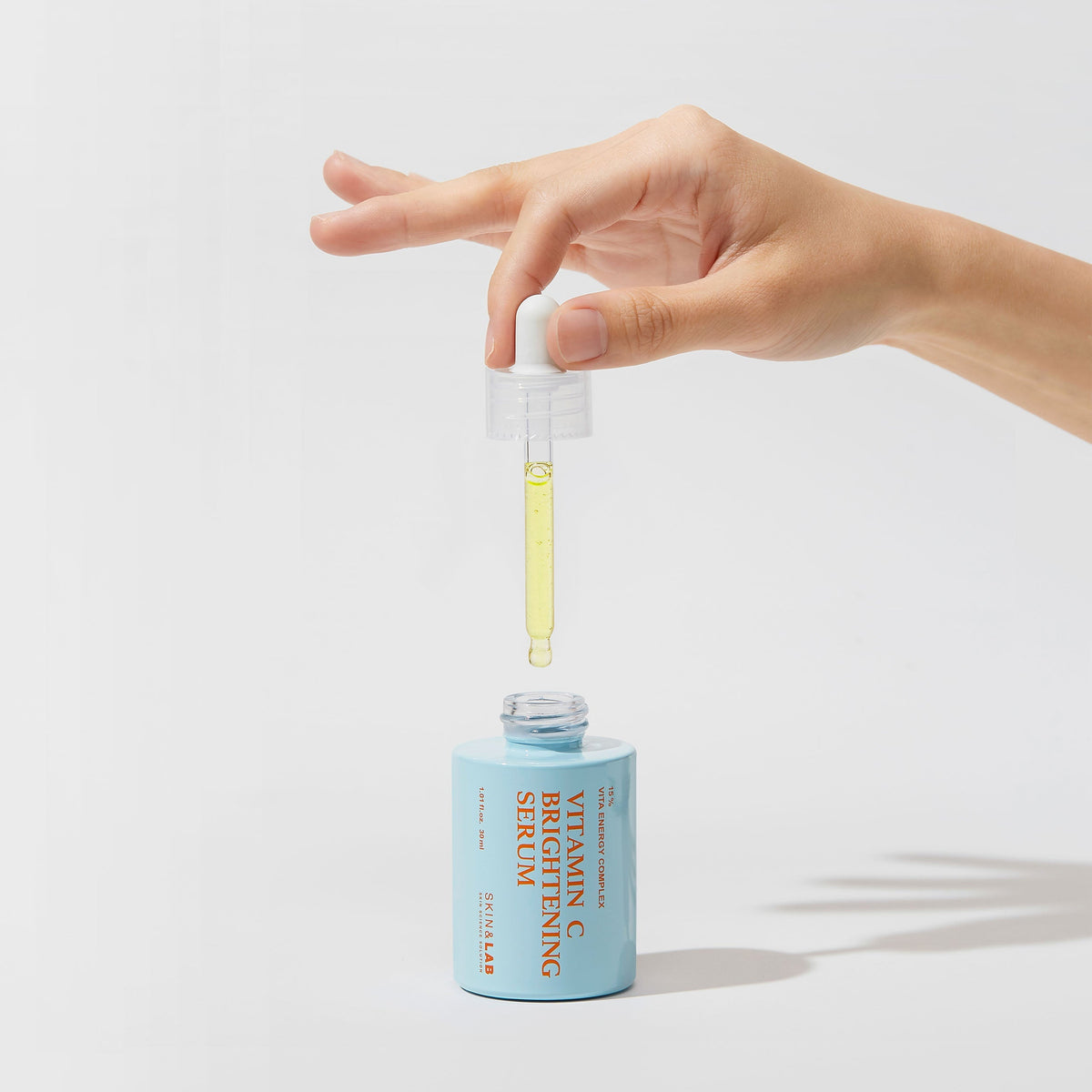 SKIN&LAB Vitamin C Brightening Serum 30 ml — dropper application