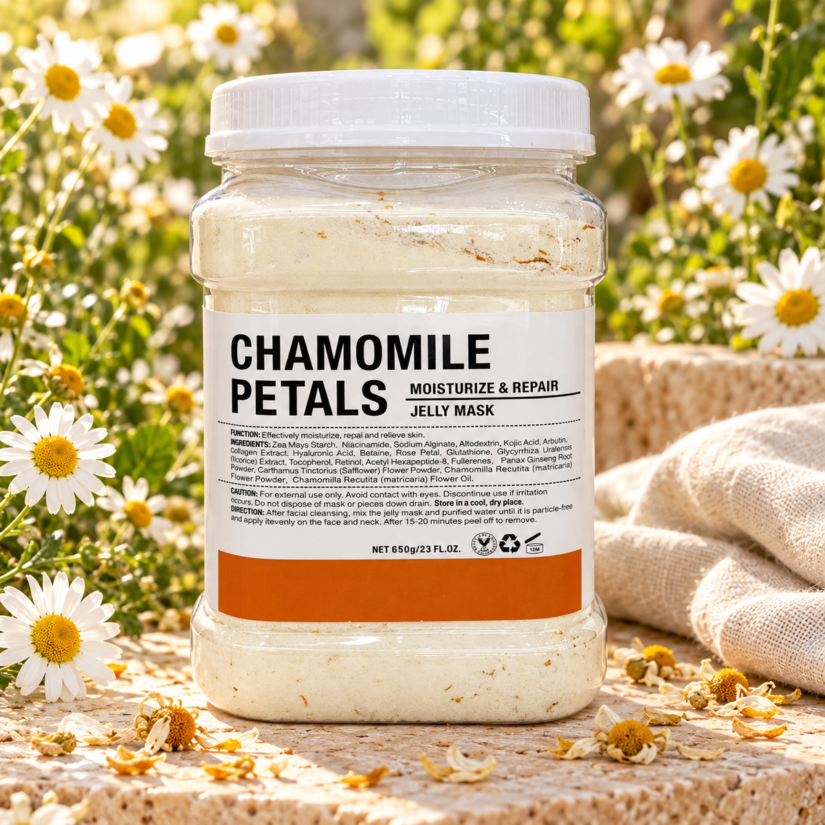 Chamomile Petals Jelly Mask - 650 g in a formula-inspired luxury spa setting