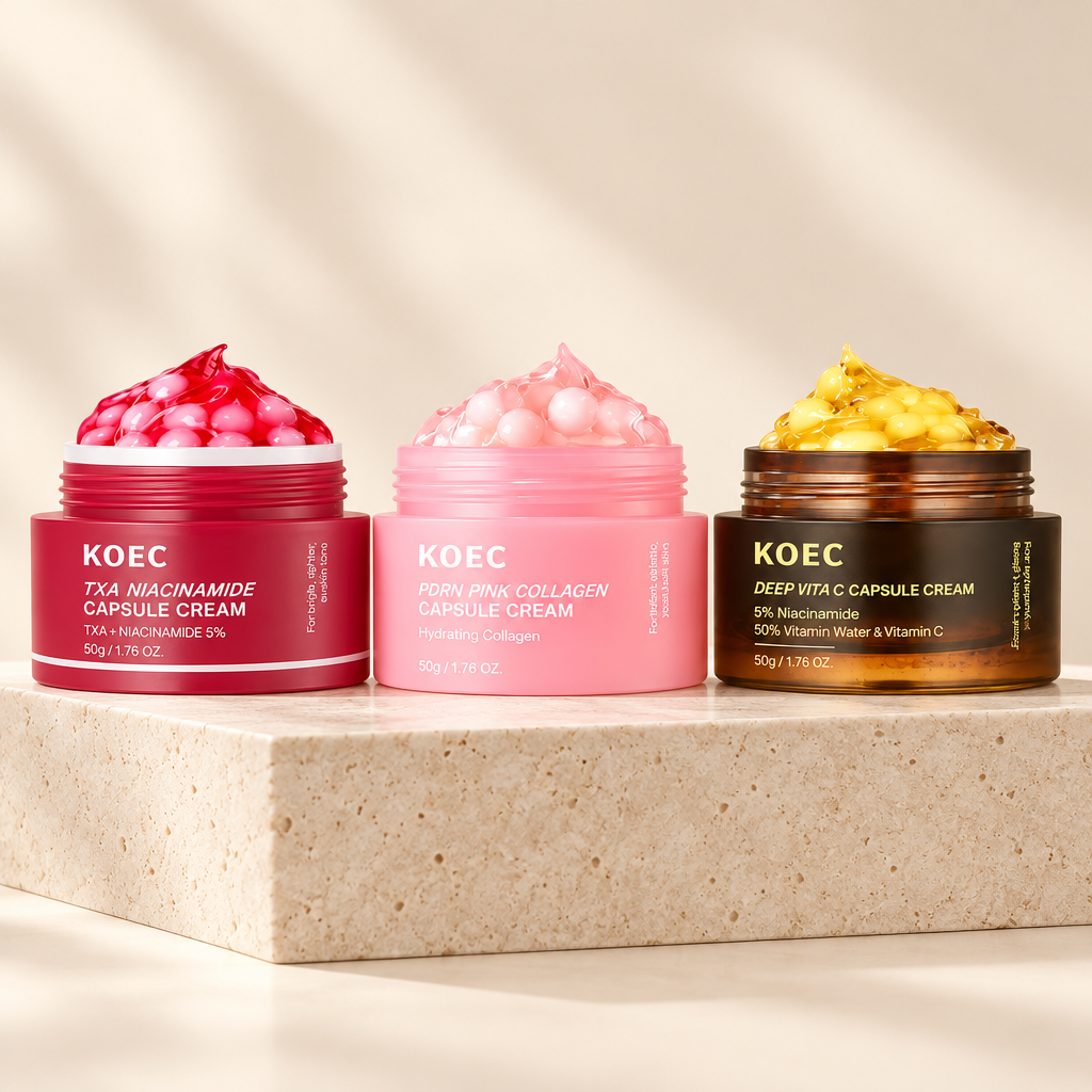 Ensemble de crème KOEC Vita C PDRN Pink Collagen Niacinamide