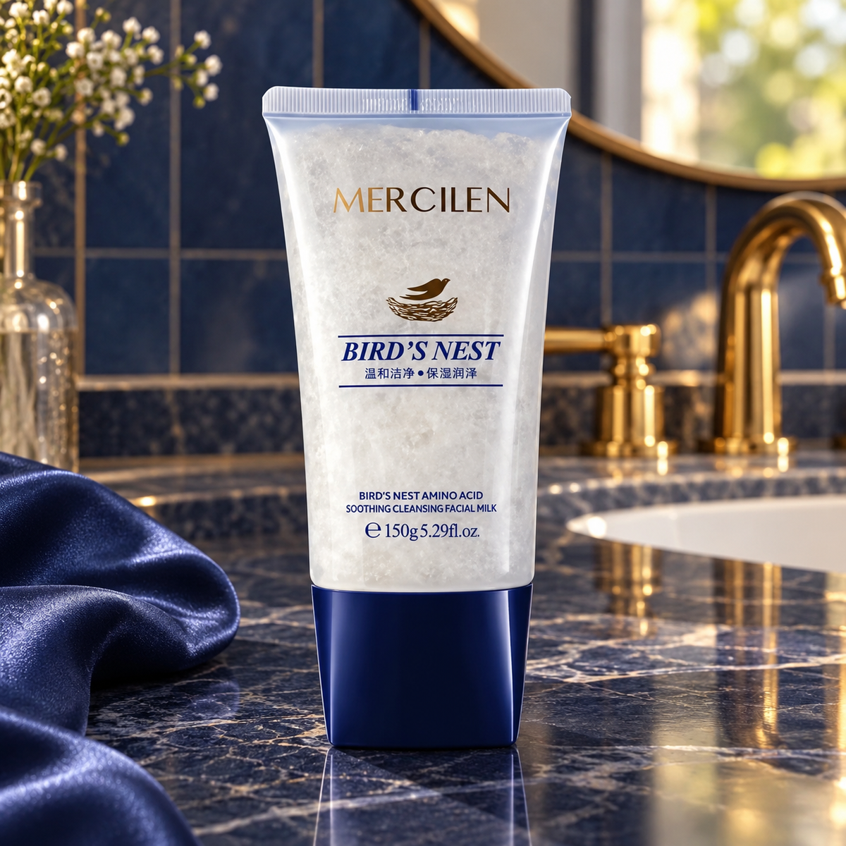 MERCILEN Bird's Nest Cleansing Facial Milk 150 g — tube