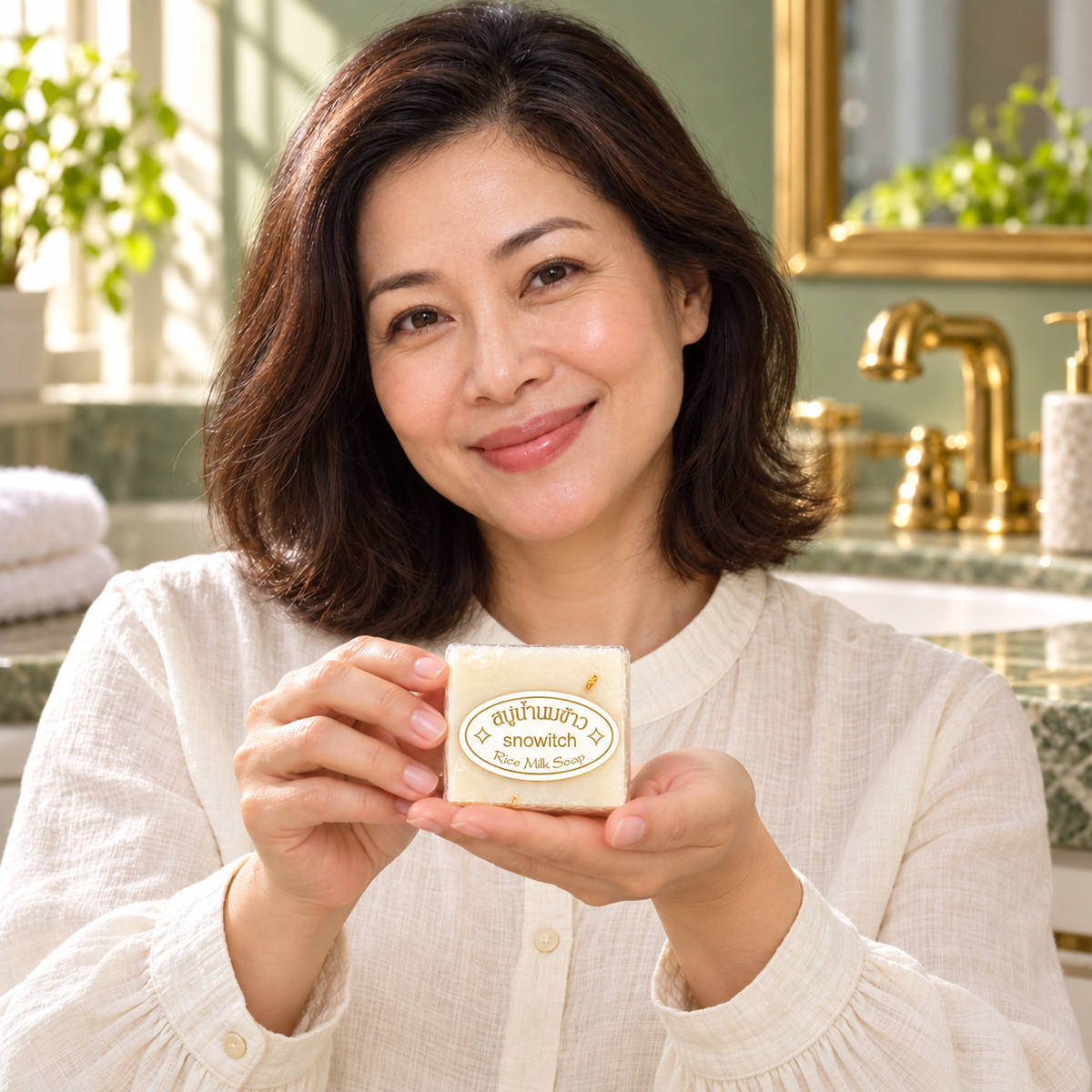 Snowitch Rice Milk Soap65g — holding, source-faithful routine