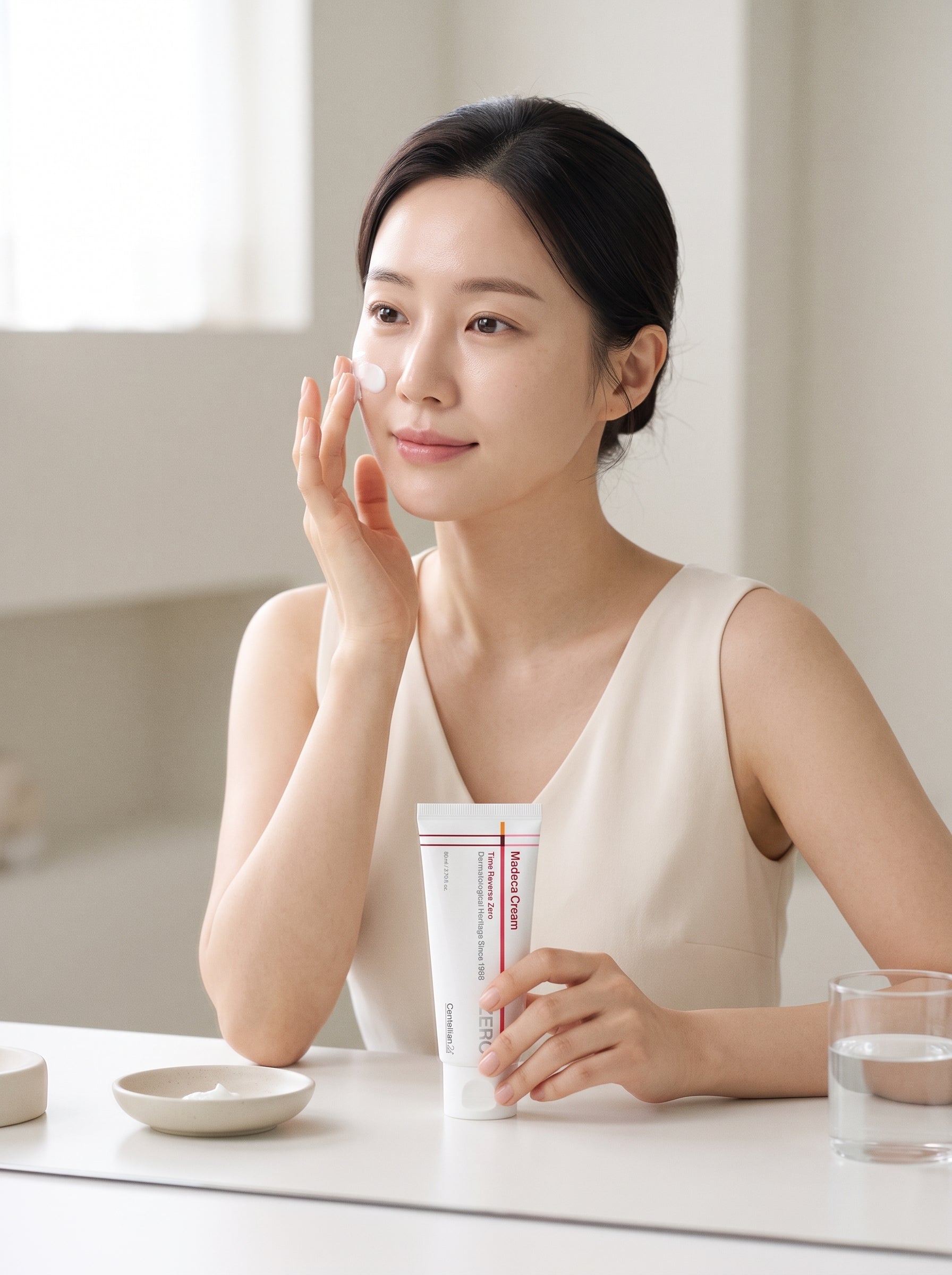 AI Studio Photo - Centellian24 TECA+Ceramide Madeca Cream Time Reverse Zero – Barrier Repair, Soothing & Firming Moisturizer | 80ml