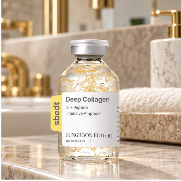 Sungboon Editor Deep Collagen Silk Peptide Intensive Ampoule — 40 ml — bathroom product scene