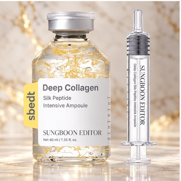 Sungboon Editor Deep Collagen Silk Peptide Intensive Ampoule — 40 ml — front packaging detail