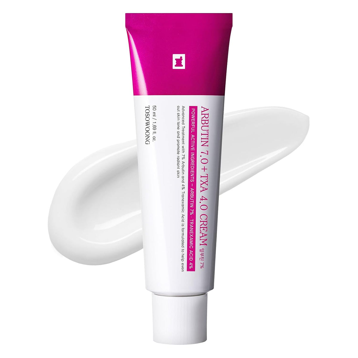 TOSOWOONG Arbutin 7.0 + TXA 4.0 Cream — branded 50 ml tube