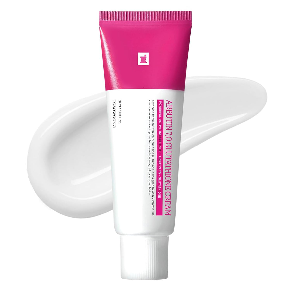 TOSOWOONG Arbutin 7% Glutathione Cream — 50 ml product tube