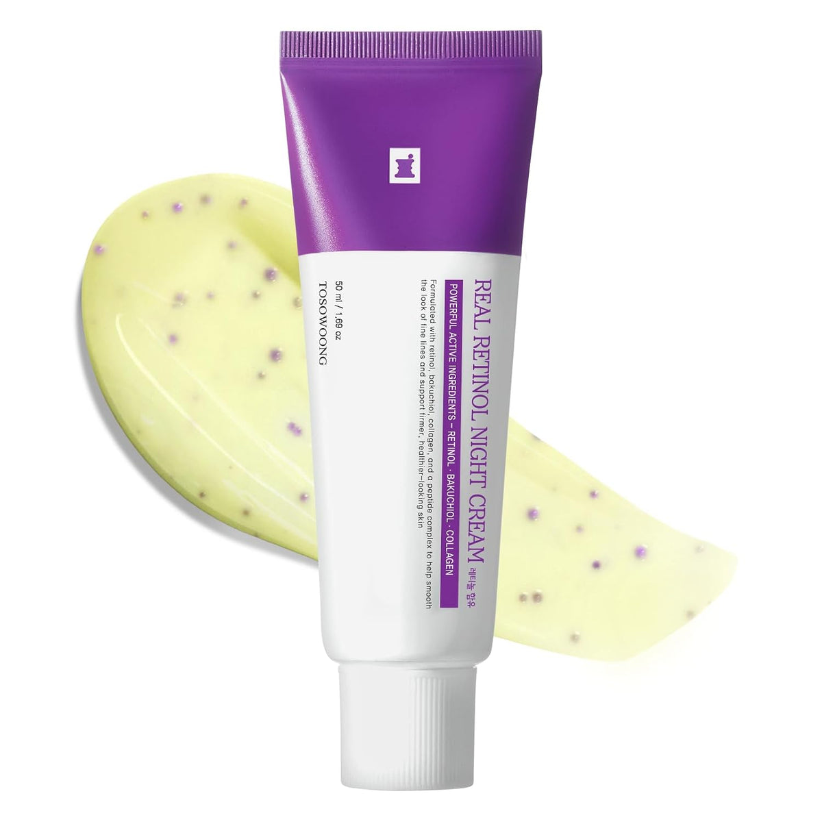 TOSOWOONG Real Retinol 0.1% Night Cream — 50 ml product tube