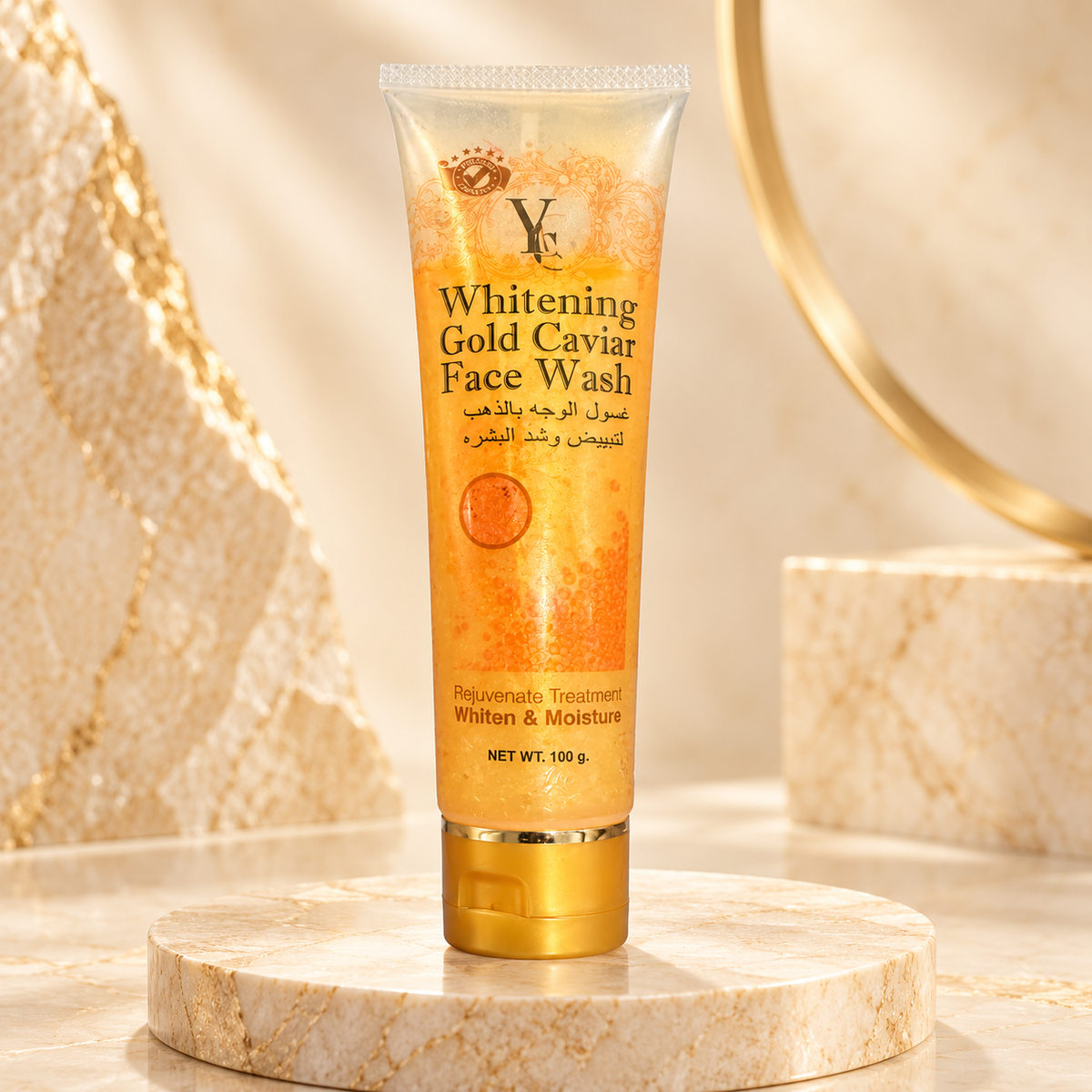 YC Gold Caviar Face Wash 100 g luxury product hero